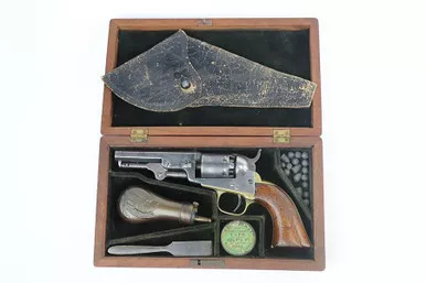 SOLD - Cased, Inscribed Colt Model 1849 - Confederate Officer