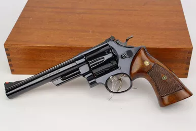 SOLD - Cased, Minty Smith & Wesson Pre-29 Revolver