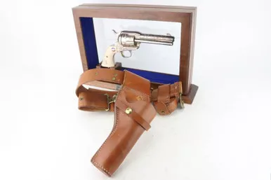 SOLD - Cased Uberti George S. Patton Commemorative SAA Revolver Rig