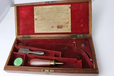 SOLD - Colt Percussion Revolver Case with Reloading Accessories