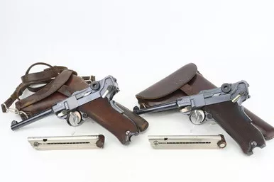 SOLD - Consecutively-Numbered Swiss DWM Model 1906 Luger Rigs