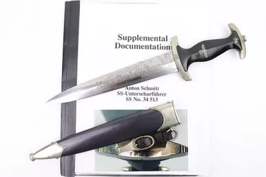 SOLD - Documented SS Officer Dagger with Paperwork