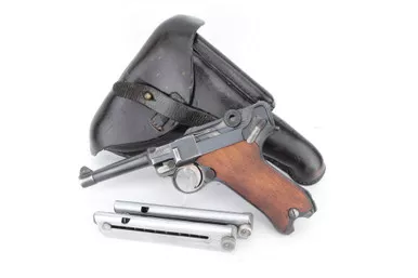 SOLD - Double Date, Police Reworked 1917 DWM Luger Rig