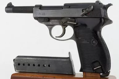 SOLD - End-of-WW2 GI Mismatched Walther P.38 - Rare FN Frame (2860d - 28935)