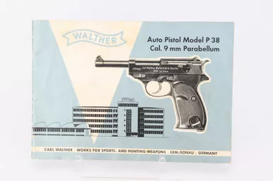 SOLD - English Walther P38 Manual