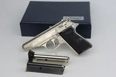 SOLD - Engraved Walther PP - Presentation Case