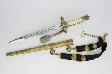 SOLD - Etched Kriegsmarine Dagger with Portepee & Hanger (050825-2 - RK)
