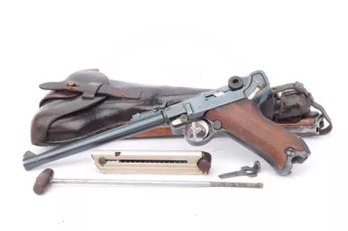 SOLD - Excellent 1917 DWM Artillery Luger LP.08 Rig