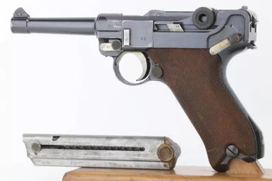 SOLD - Excellent 1918 DWM Luger - Matching Magazine