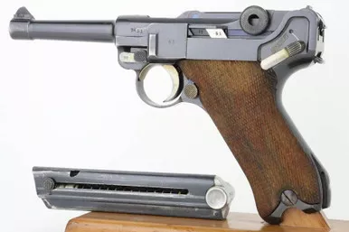SOLD - Excellent 1936 Mauser Luger - Matching Magazine (7451o - 31821)