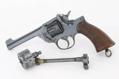 SOLD - Excellent 1937 Enfield No 2 Mk 1 Revolver - W/ .22 Cal Conversion Kit