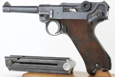 SOLD - Excellent 1940 Nazi Mauser Luger - Two Matching Magazines