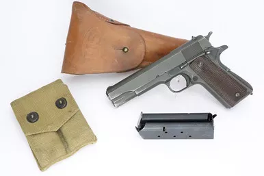 SOLD - Excellent 1944 Remington Rand 1911A1 Rig