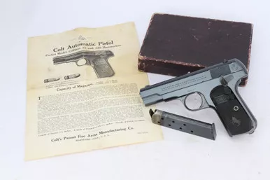 SOLD - Excellent, Boxed 1922 Colt Model 1903 Pocket Hammerless - .32 ACP