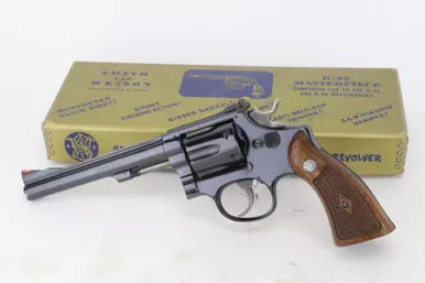 SOLD -Excellent, Boxed Smith & Wesson K-22 Masterpiece