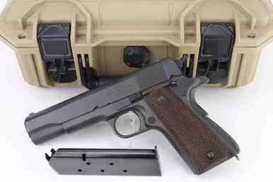 SOLD - Excellent Colt / Ithaca M1911A1 w/ CMP Case - 1943 mfg