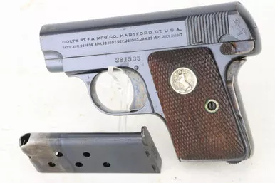 SOLD - Excellent Colt Model 1908 Hammerless - 1930 mfg