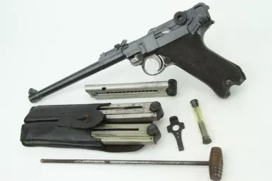 SOLD - Excellent DWM LP.08 "Artillery" Luger - 1916 mfg