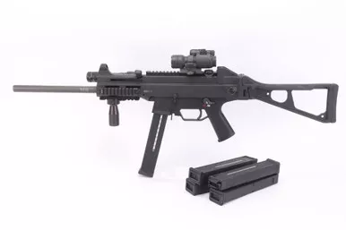 SOLD - Excellent HK HSC Converted to UMP w/ Aimpoint Comp M2 & Surefire L72