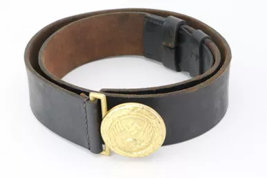SOLD - Excellent WWII German RBD Railway Police Belt & Buckle