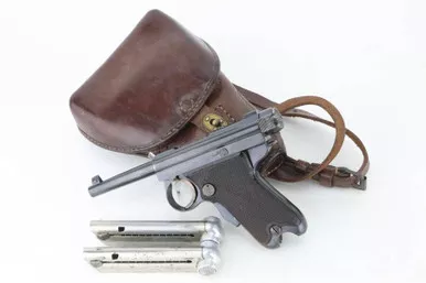 SOLD - Extremely Rare Tokyo Gas & Electric Baby Nambu Rig - Two Matching Mags