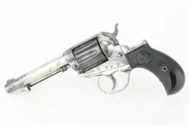 SOLD - Factory-Nickel 1881 Colt M1877 Thunderer Revolver - .41 (071724-2 - RJ)