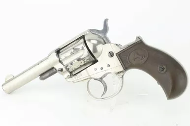 SOLD - Factory-Nickel 1881 Colt M1877 Thunderer Revolver - .41 (072524-2 - 31482)