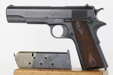SOLD - Fantastic 1918 Colt 1911 - "Black Army" Finish