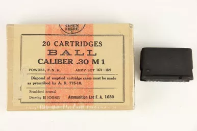 SOLD - Frankford Arsenal .30 M1 Ammo with Enbloc Clip