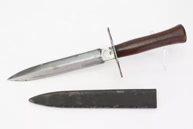 SOLD - French WWI M1916 Type 2 Fighting Knife by Astier-Prodon of Thiers with Scabbard