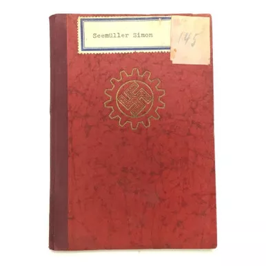 SOLD - German Early WW2 Labor Front Work Book