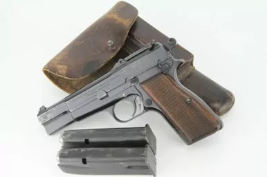 SOLD - German FN Browning High Power Rig - Tangent Sight (125900 - 35312)