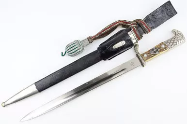 SOLD - German Police Dress Bayonet with Portepee