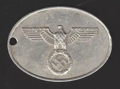 SOLD - Gestapo State Police Warrant Disc with Document