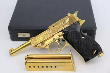 SOLD - Gold Engraved Walther P.38 - AC No Date