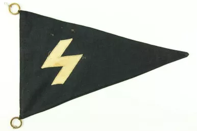 SOLD - Hitler Youth DJ Sig-Rune Pennant Flag