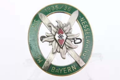 SOLD - Hitler Youth Ski Competition Badge 1935-36