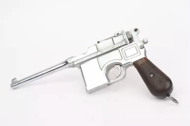 SOLD - Imperial Mauser C96 Broomhandle - Nickeled Finish