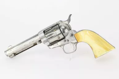 SOLD - Incredibly Scarce Factory Nickel 1st Gen Colt Single Action Army Revolver