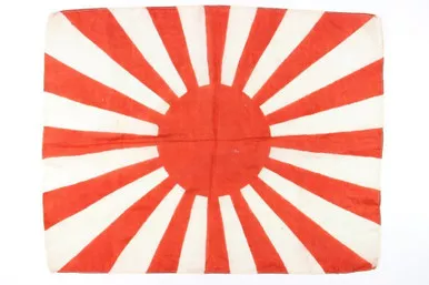 SOLD - Japanese Silk Rising Sun Flag