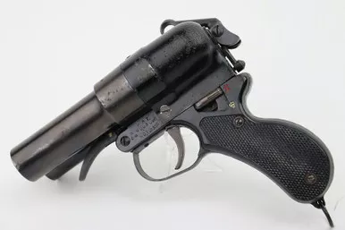 SOLD - Japanese Type 90 Double Barrel Flare Pistol