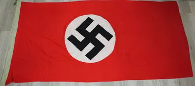 SOLD - Large Nazi Banner Flag - Double-Sided