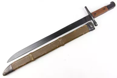 SOLD - Late WW2 Type 30 Bayonet with Bamboo Scabbard