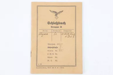 SOLD - Luftwaffe Schiessbuch
