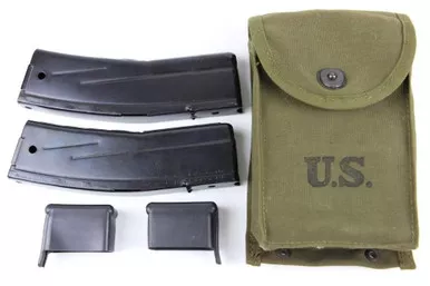 SOLD - M1 Carbine (M2) Magazines with Canvas Pouch