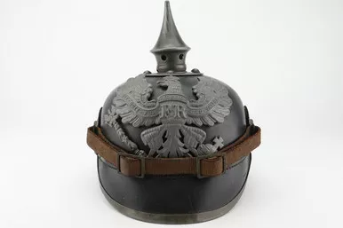 SOLD - M1915 Prussian Pickelhaube w/ Regiment Marking