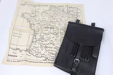 SOLD - Map Holster with Map - Reproduction