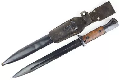 SOLD - Matching K98 Bayonet - Kriegsmarine Frog