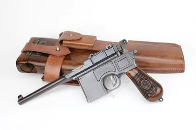 SOLD - Mauser Broomhandle Rig - Red 9 - Matching Stock