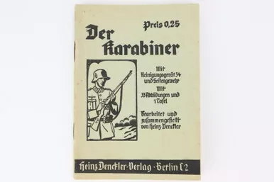 SOLD - Mauser K98 Rifle Operators Manual